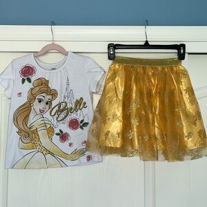 Girls Disney Princess Skirt/T-shirt